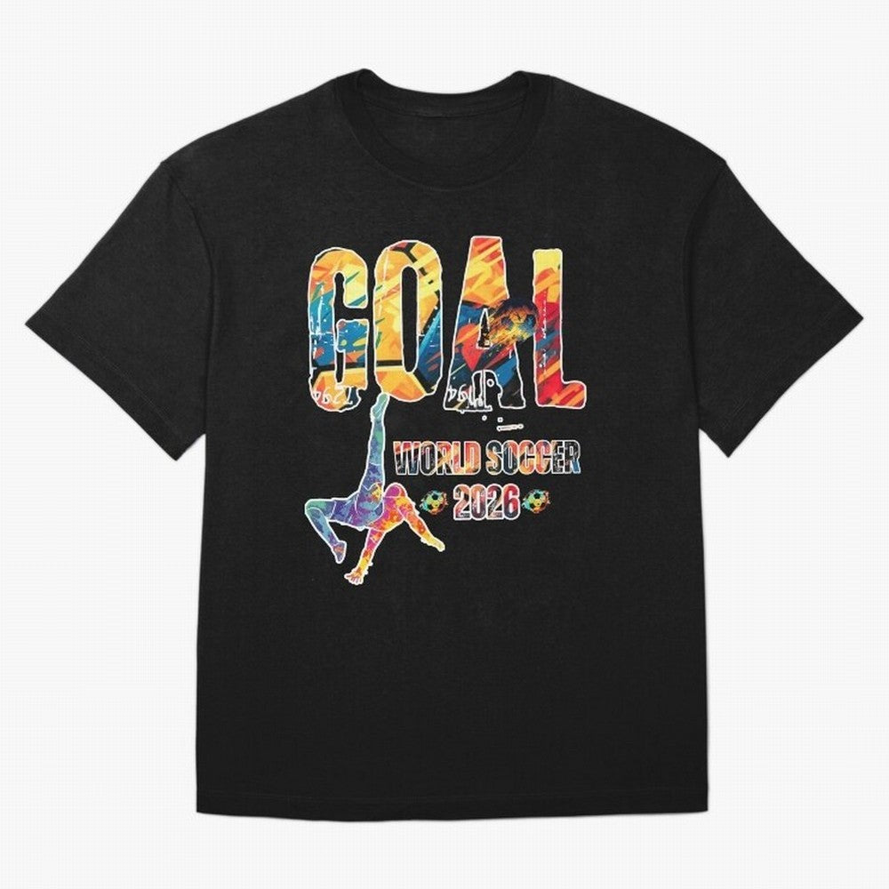 Goal World Soccer Championship 2026 Classic T-Shirt Portugal Mbappe World Cup 2026 Jersey, Jordan Football Tee, Fan Club, Adidas Fan Shirt, Nike Supporter Top, Salah Switzerland Knockout Round