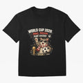 World Cup 2026 Funny Cat Soccer Retro Shirt Classic T-Shirt Support FIFA World Cup 2026 Group Stage With Messi, Nike Fan Jersey For Group Stage, Jordan Soccer Shirt For Messi Fans, Adidas Match Day Top, Haaland Spain Soccer Fans