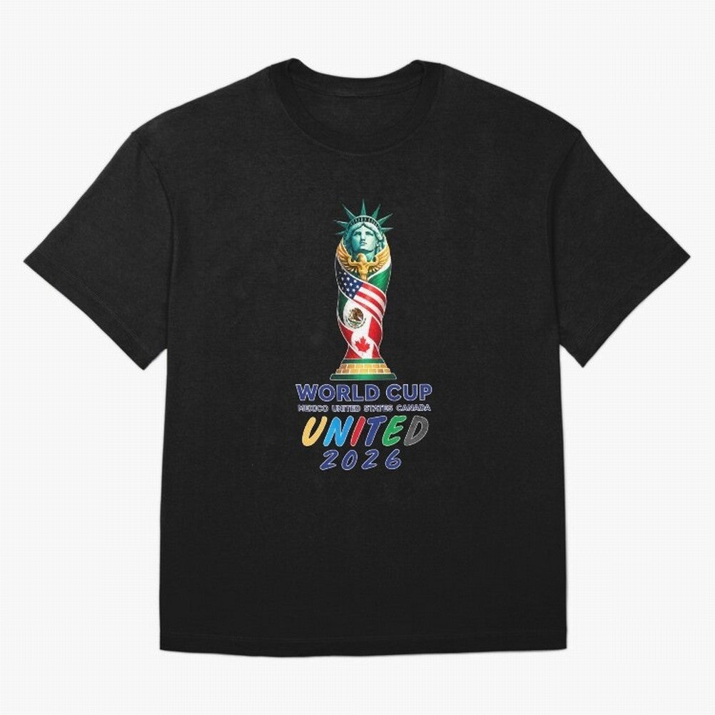 World Cup United 2026 Mexico USA Canada Soccer Design Classic T-Shirt France Neymar World Cup 2026 Jersey, Jordan Supporter Tee, Match Day, Nike World Cup Shirt, Adidas Football Fan Top, CR7 Portugal Soccer Fans