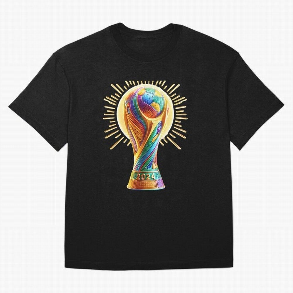 Golden Illuminating Cup Classic T-Shirt Messi Portugal Football Jersey, Adidas Match Day Tee, World Cup 2026, Jordan Football Shirt, Nike Soccer Fan Top, Neymar Norway Fan Club