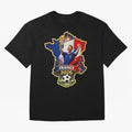 France Map Silhouette 2026 Football Victory Graphic Classic T-Shirt Join The Countdown To FIFA World Cup 2026 USA Canada Jersey, Adidas Soccer Tee, Cristiano Ronaldo Spain Fans, Nike Football Fan Shirt, Jordan Supporter Top, Vinicius Mexico Trophy