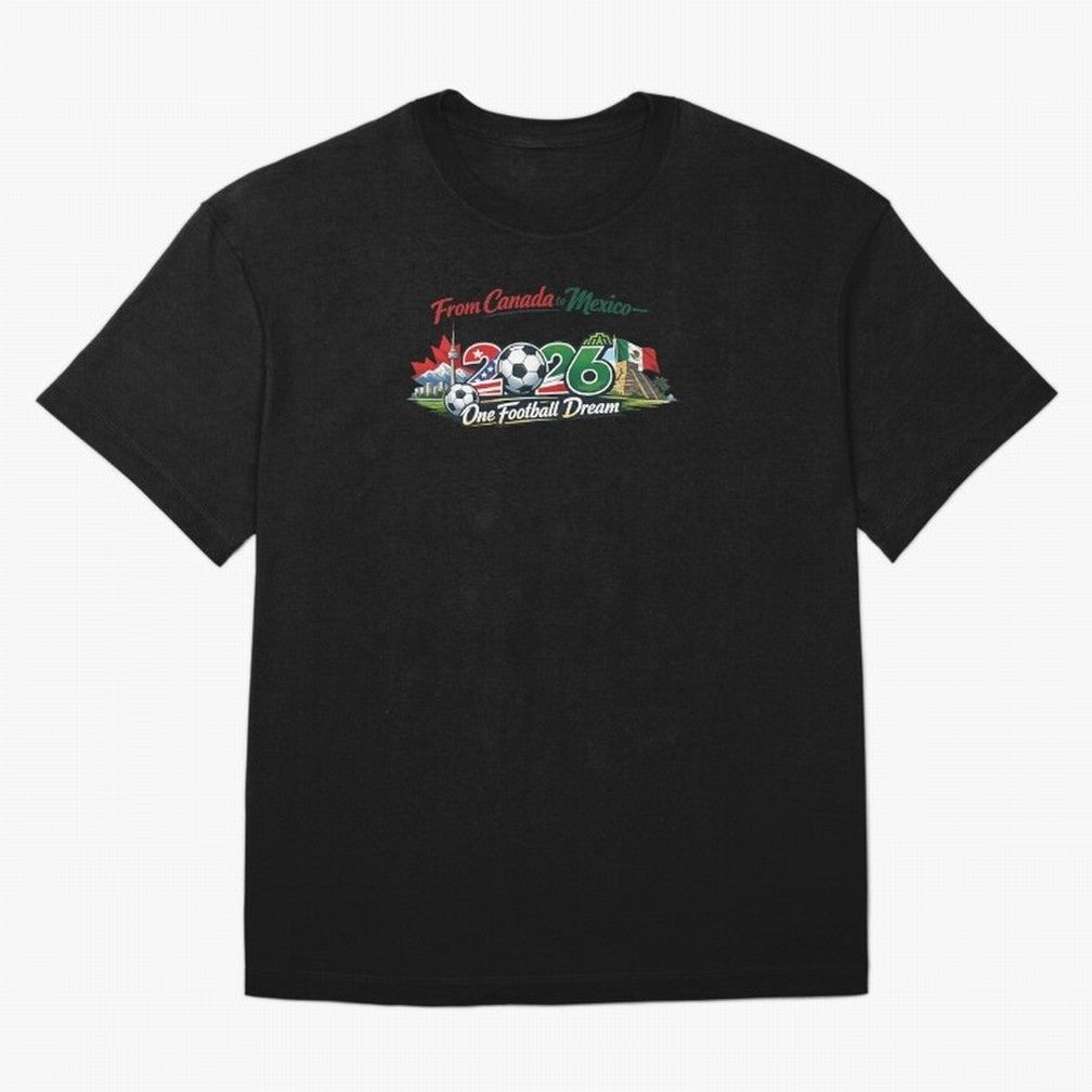2026 Football Fan Design - North America - Three Nations One Dream Classic T-Shirt FIFA World Cup 2026 Ecuador Bellingham Fan Jersey, Nike Fan Tee, Germany Supporter Shirt, Jordan Soccer Shirt, Cristiano Ronaldo Adidas Match Day Top, Neymar Sweden