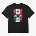 Glitched United 2026 - North America Emblem Cup Classic T-Shirt FIFA World Cup 2026 Canada Saka, Adidas Match Day Jersey For Fan Club, Jordan Football Shirt For CR7 Fans, Nike Soccer Fan Top, Salah Ecuador Knockout Round