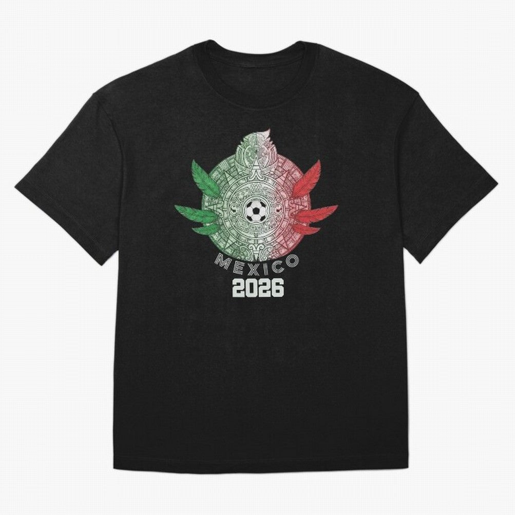 Mexico 2026 Aztec Sun Statement Classic T-Shirt CR7 Spain Football Jersey, Jordan Supporter Tee, World Cup 2026, Nike World Cup Shirt, Adidas Football Fan Top, Neymar Belgium Final Match