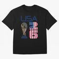 USA 2026 Soccer World Cup Trophy American Flag Design Classic T-Shirt Messi Spain Football Jersey, Adidas Soccer Tee, World Cup 2026, Nike Football Fan Shirt, Jordan Supporter Top, Bellingham France Match Day