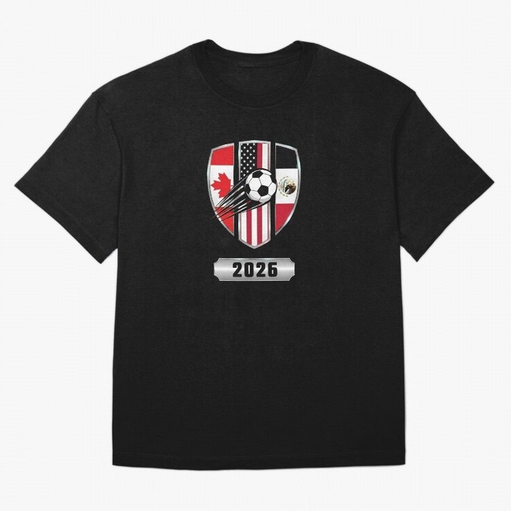 North United America Shield 2026 Cup T-Shirt_82794382 Classic T-Shirt Represent FIFA World Cup 2026 USA Canada Mexico For Fans Fan Jersey, Nike Fan Tee, England Supporter Shirt, Jordan Soccer Shirt, Haaland Adidas Match Day Top, Rodri Germany