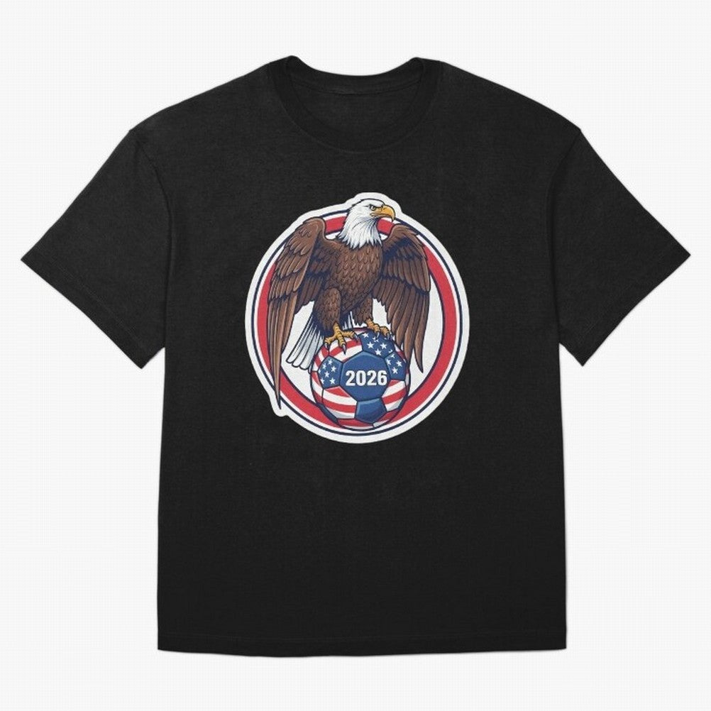 USA Eagle Soccer 2026 ¨C American Pride Football Design Classic T-Shirt Messi Netherlands Football Jersey, Jordan Football Tee, World Cup 2026, Adidas Fan Shirt, Nike Supporter Top, Modric USA Knockout Round