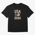 USA Soccer World Cup 2026 American Fan T-Shirt_88555733 Classic T-Shirt Messi France Football Jersey, Jordan Football Tee, World Cup 2026, Adidas Fan Shirt, Nike Supporter Top, Modric Belgium Knockout Round
