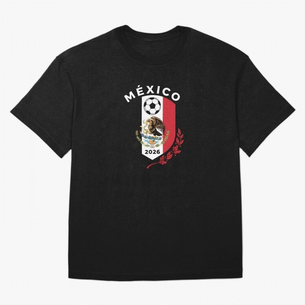 Mexico Emblem World Cup Soccer 2026 Football Crew T-Shirt_83050167 Classic T-Shirt Carry National Pride Through The FIFA World Cup 2026, Adidas Match Day Jersey For Group Stage, Jordan Football Shirt For Messi Fans, Nike Soccer Fan Top, Rodri Spain