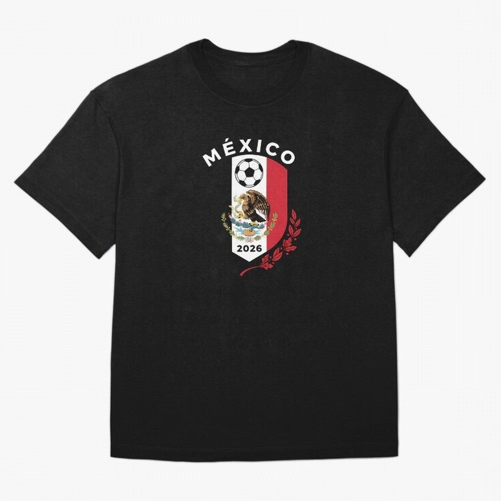 Mexico Emblem World Cup Soccer 2026 Football Crew T-Shirt_83050167 Classic T-Shirt Bring Legendary Rivalry Energy To FIFA World Cup 2026 For Jersey, Adidas Football Tee, Mbappe Argentina Fans, Nike Soccer Shirt, Jordan Match Day Top, Griezmann
