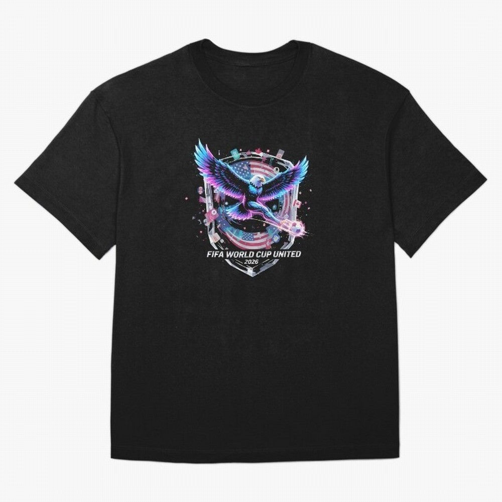 FIFA World Cup 2026 United Eagle Soccer Art T-Shirt_86867742 Classic T-Shirt Celebrate The Road Through FIFA World Cup 2026 For Fans, Nike Match Day Jersey For Match Day, Adidas Supporter Tee For Mbappe Fans, Jordan Soccer Fan Top, Haaland Ecuador
