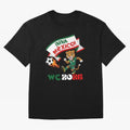 Mexico World Cup 2026 Fan Art Classic T-Shirt Back The Journey Through FIFA World Cup 2026 Group Stage, Adidas Soccer Jersey For Group Stage, Nike Football Fan Shirt For Messi Fans, Jordan Supporter Top, Lewandowski Canada Supporter Night