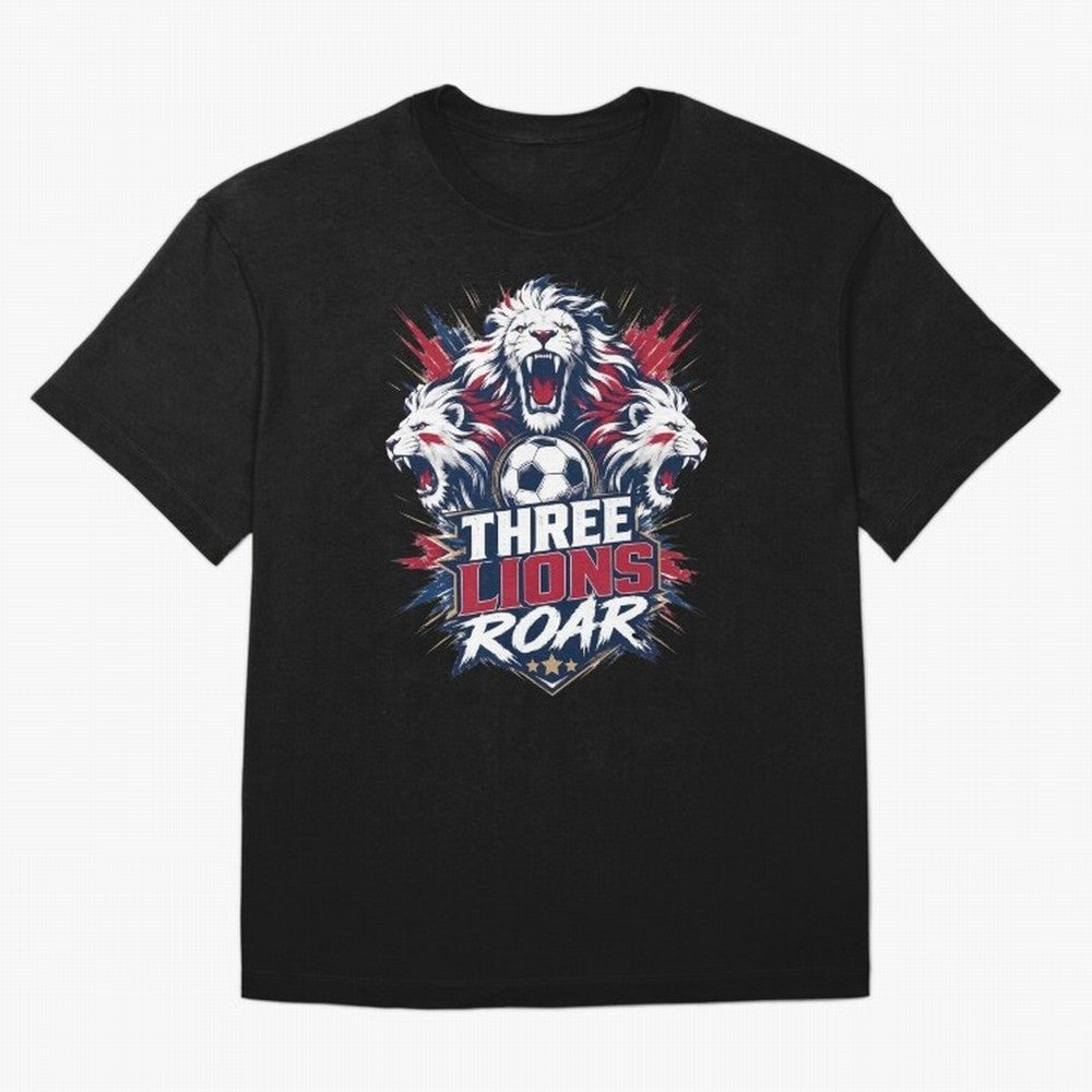 Three Lions Roar England World Cup 26 Tee Classic T-Shirt FIFA World Cup 2026 Argentina Bellingham Jersey, Jordan Supporter Tee, Neymar England Fans, Nike World Cup Shirt, Adidas Football Fan Top, Neymar Paraguay Final Match
