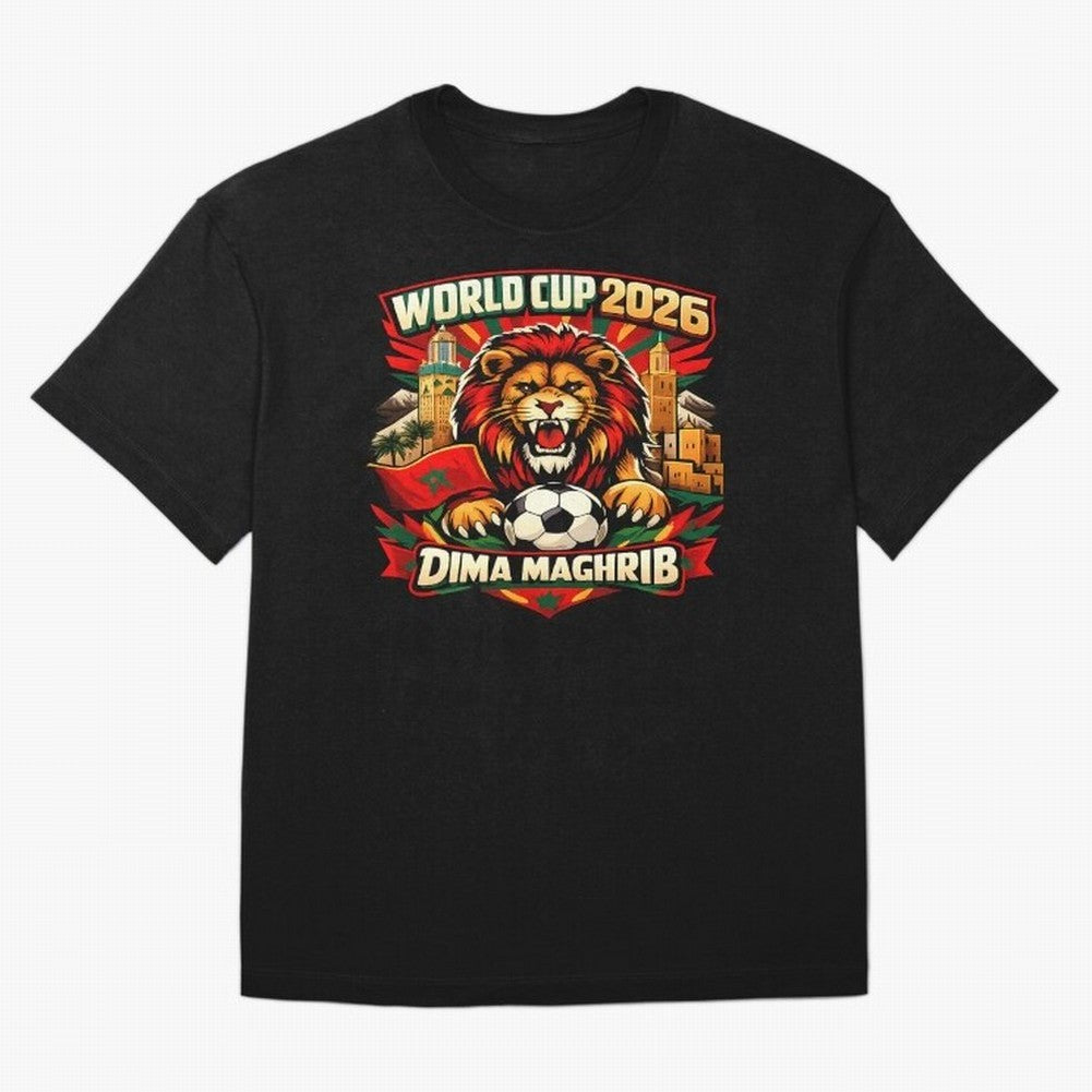World Cup 2026, Dima Maghrib, June 13, 2026, We Are Morocco, Go Morocco, Morocco vs Brazil, Morocco World Cup 2026, World Morocco, Maghrib Classic T-Shirt Follow The Final Road Of The FIFA World Cup 2026 Journey Jersey, Nike Football Tee, Neymar