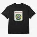 Go Brazil Soccer Ball Flag | Brazilian Football Fan Graphic Tee Classic T-Shirt England Messi World Cup 2026 Jersey, Adidas Football Tee, Goal Celebration, Nike Soccer Shirt, Jordan Match Day Top, Yamal Switzerland Group Stage