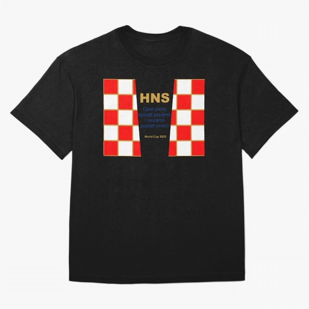 Croatia jersey with motto gold Classic T-Shirt Upgrade FIFA World Cup 2026 Spirit, Capturing France And Fan Jersey, Jordan Football Tee, Portugal Supporter Shirt, Adidas Fan Shirt, Messi Nike Supporter Top, Salah Brazil Knockout Round