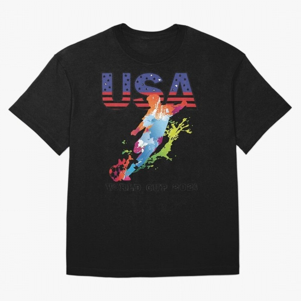 USA CAN MEX 26 Football Shirt | Color Splash International Fan Tee Classic T-Shirt Mbappe England Football Jersey, Nike Football Tee, World Cup 2026, Adidas Soccer Shirt, Jordan Fan Top, Pedri France Group Stage