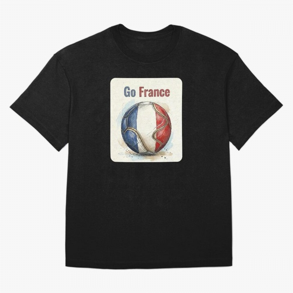 Go France Soccer Ball Flag | French Football Fan Graphic Tee Classic T-Shirt Messi Argentina Football Jersey, Nike Match Day Shirt, World Cup 2026, Adidas Supporter Tee, Jordan Soccer Fan Top, Vinicius USA Trophy Race