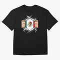 Mexico Flag Ripped Shirt Football Fan Classic T-Shirt Follow FIFA World Cup 2026 With Messi, Brazil Energy Jersey, Adidas Match Day Tee, Messi Brazil Fans, Jordan Football Shirt, Nike Soccer Fan Top, Mbappe Croatia Football Fans