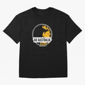 Golden Green Kangaroo Emblem Go Australia 2026 Supporter Design T-Shirt_83662099 Classic T-Shirt Represent The Passion Of FIFA World Cup 2026 USA Canada Jersey, Adidas Football Tee, Mbappe France Fans, Nike Soccer Shirt, Jordan Match Day Top,