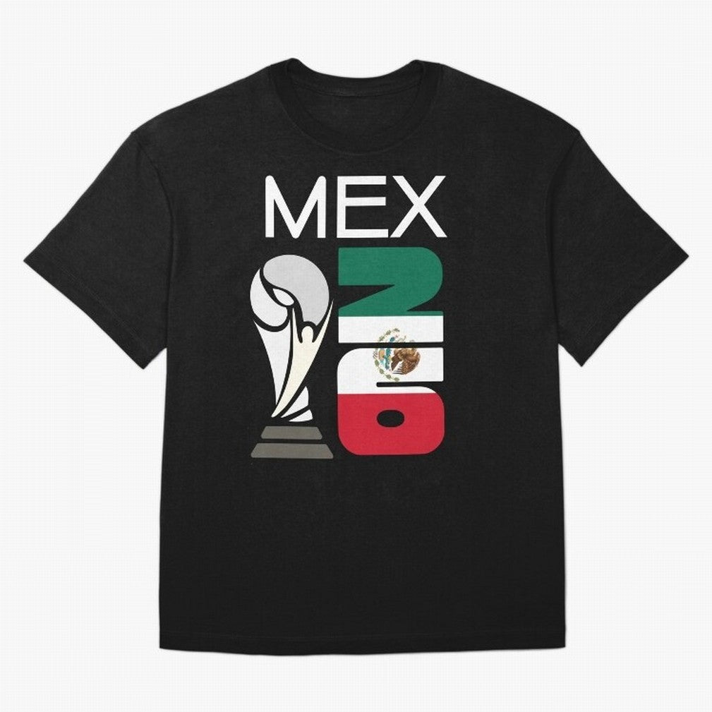 Mexico 2026 Soccer World Cup Trophy Mexican Flag Design Classic T-Shirt Cristiano Ronaldo Spain Football Jersey, Jordan Supporter Tee, World Cup 2026, Nike World Cup Shirt, Adidas Football Fan Top, Saka Norway Final Match