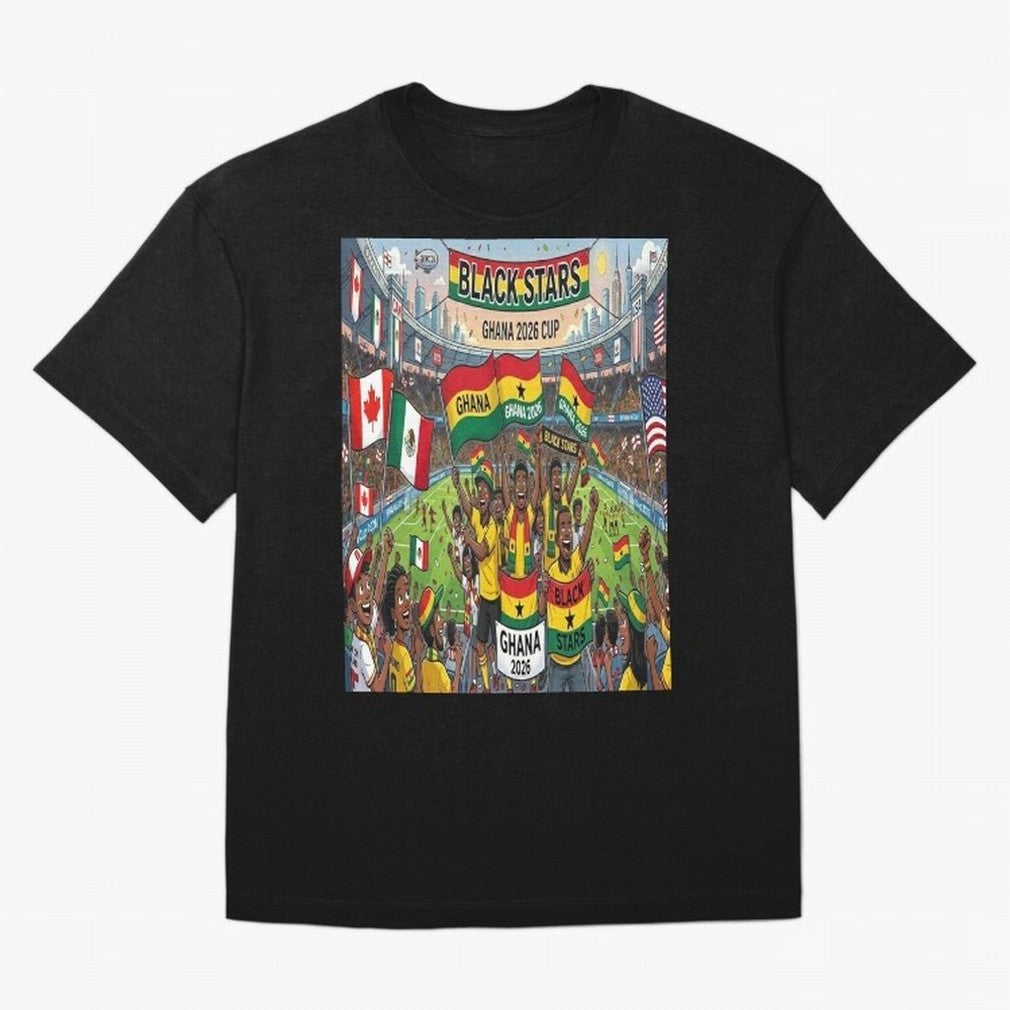 Ghana World Cup 2026 - Stadium Classic T-Shirt Spain Neymar World Cup 2026 Jersey, Jordan Supporter Tee, Match Day, Nike World Cup Shirt, Adidas Football Fan Top, Haaland Morocco Soccer Fans