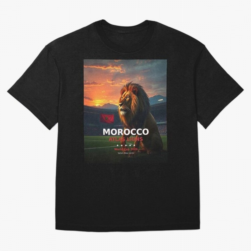 Morocco Atlas Lions - World Cup 2026 Soccer Fan Tee Classic T-Shirt France Cristiano Ronaldo World Cup 2026 Jersey, Jordan Supporter Tee, Group Stage, Nike World Cup Shirt, Adidas Football Fan Top, Pedri Portugal Goal Celebration