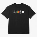 Portugal Football Heartbeat | Sele??o Das Quinas Soccer Fan Classic T-Shirt Neymar Argentina Football Jersey, Nike Fan Tee, World Cup 2026, Jordan Soccer Shirt, Adidas Match Day Top, Pedri Ghana Goal Celebration