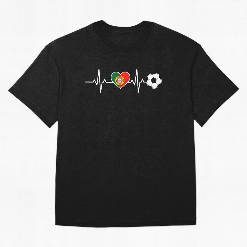 Portugal Football Heartbeat | Sele??o Das Quinas Soccer Fan Classic T-Shirt Neymar Argentina Football Jersey, Nike Fan Tee, World Cup 2026, Jordan Soccer Shirt, Adidas Match Day Top, Pedri Ghana Goal Celebration