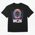 Retrofuturistic World Cup 2026 ¡ª Retro Sci-Fi Football Poster Classic T-Shirt Spain Mbappe World Cup 2026 Jersey, Jordan Football Tee, Football Fans, Adidas Fan Shirt, Nike Supporter Top, Yamal Morocco Football Fans