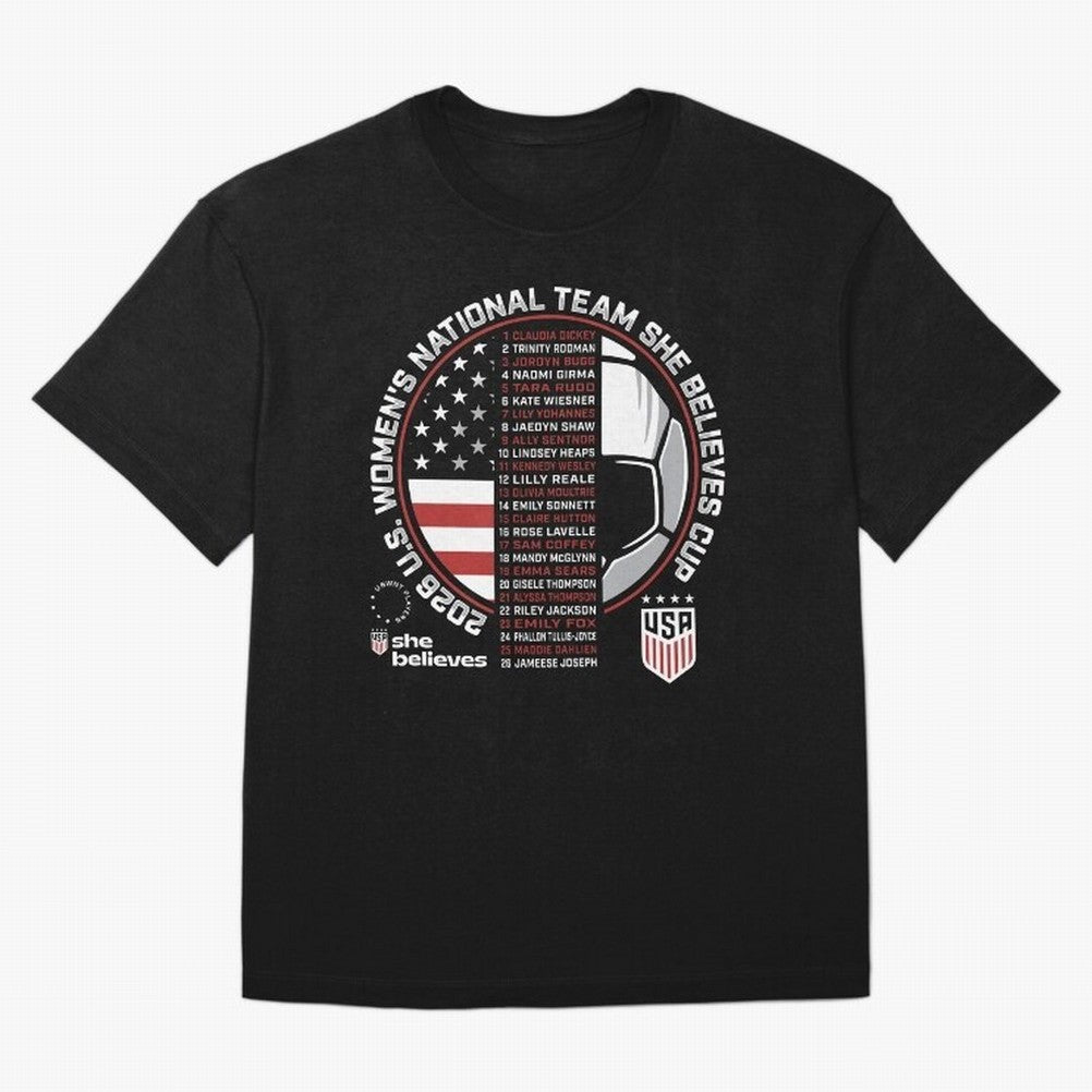 She Believes Cup Champions U.S. Women¡¯s National Soccer Team 2026 Classic T-Shirt FIFA World Cup 2026 Canada Kane, Adidas Match Day Jersey For Match Day, Jordan Football Shirt For Neymar Fans, Nike Soccer Fan Top, Vinicius Ecuador Football Fans