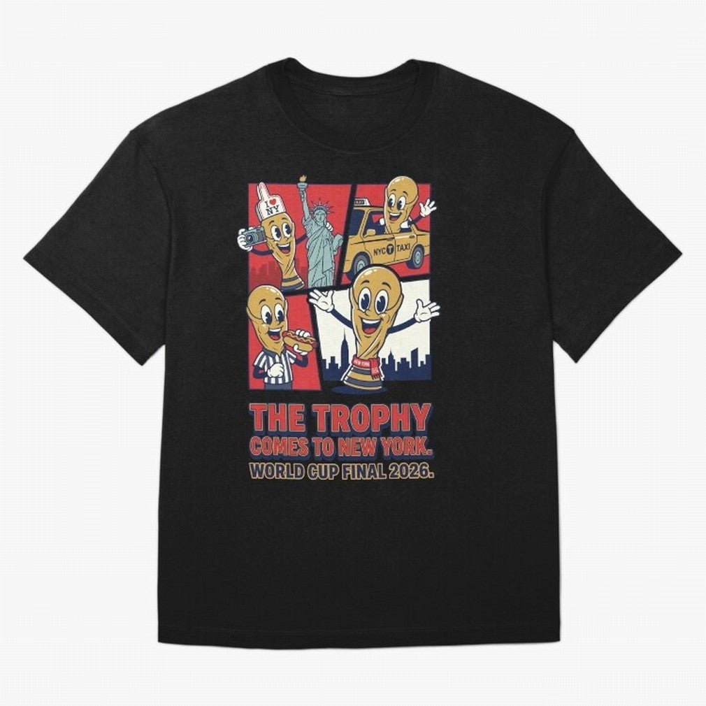 The Trophy Comes to New York ¡ª World Cup Final V1 Classic T-Shirt Make Every Kick Count In The FIFA World Cup 2026 Group Jersey, Adidas Soccer Tee, Neymar Portugal Fans, Nike Football Fan Shirt, Jordan Supporter Top, Bellingham England Match Day