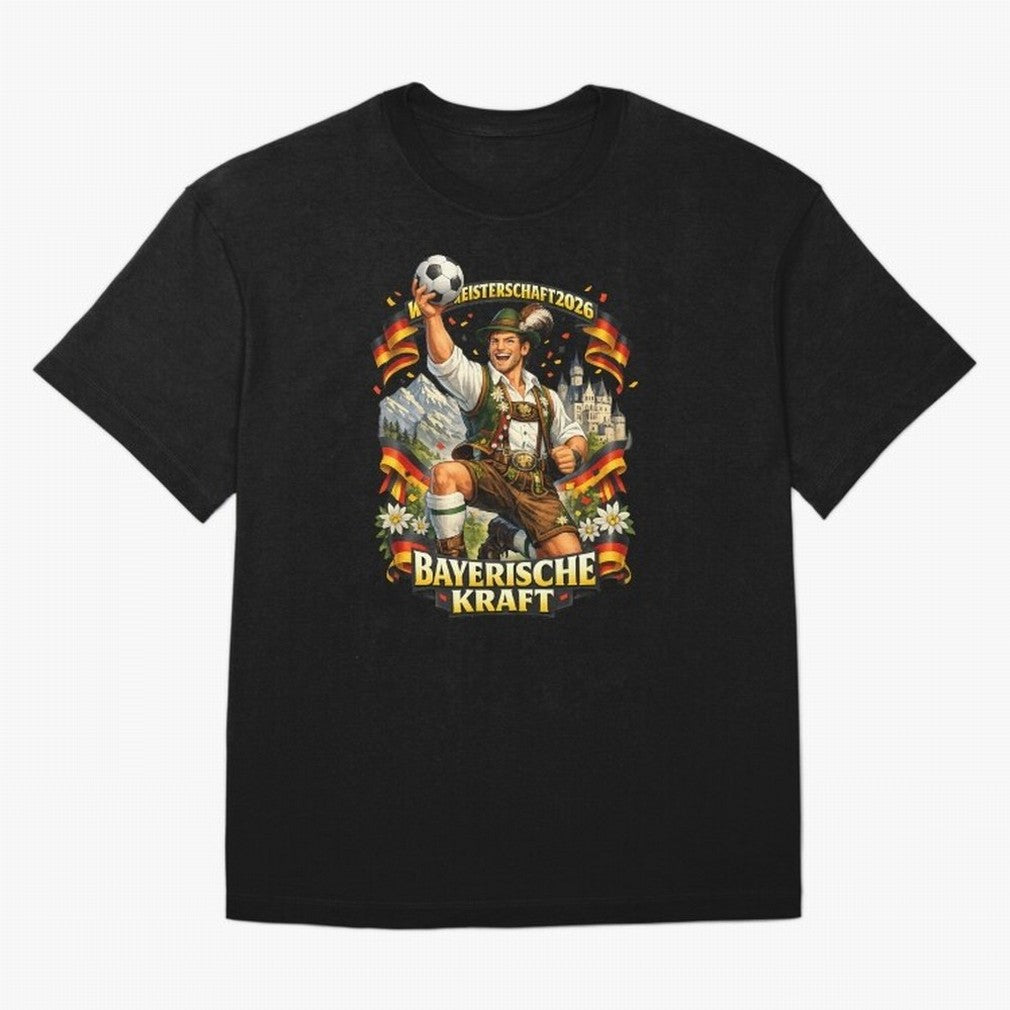 Bayerische Kraft World Cup 2026 Germany Fan Classic T-Shirt Cristiano Ronaldo Spain Football Jersey, Nike Football Tee, World Cup 2026, Adidas Soccer Shirt, Jordan Fan Top, Neymar USA Watch Party