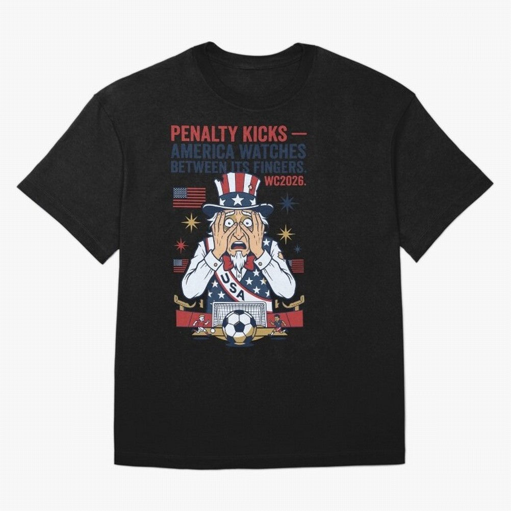 Penalty Kicks ¡ª America Watches Between Its Fingers V1 Classic T-Shirt France Neymar World Cup 2026 Jersey, Nike Fan Tee, Group Stage, Jordan Soccer Shirt, Adidas Match Day Top, Yamal Portugal Goal Celebration