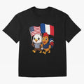 The American eagle and its friend, the French rooster Classic T-Shirt Bring Trophy Dreams To FIFA World Cup 2026 Group Stage, Jordan Football Jersey For Group Stage, Adidas Fan Shirt For Mbappe Fans, Nike Supporter Top, Bellingham Canada Fan Club