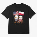 The American eagle and its friend, the Polish eagle Classic T-Shirt Spain Neymar World Cup 2026 Jersey, Nike Fan Tee, Match Day, Jordan Soccer Shirt, Adidas Match Day Top, De Bruyne Morocco Final Match