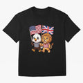 The American eagle and its brothers, the British lion Classic T-Shirt Share Match Day Hype Around FIFA World Cup 2026 USA Fan Jersey, Adidas Soccer Tee, Argentina Supporter Shirt, Nike Football Fan Shirt, Messi Jordan Supporter Top, Salah Colombia