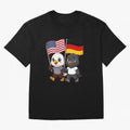 The American eagle and its friend the German eagle Classic T-Shirt Messi Netherlands Football Jersey, Nike Match Day Shirt, World Cup 2026, Adidas Supporter Tee, Jordan Soccer Fan Top, Modric Belgium Supporter Night