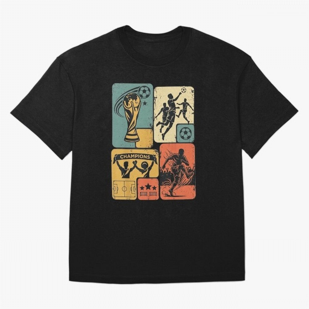 Retro World Cup 2026 Soccer Champion - Vintage Aesthetic Classic Football Shirt Design for Fans and Gift Classic T-Shirt Support Iconic Players In FIFA World Cup 2026 Connected, Adidas Football Jersey For Final Match, Nike Soccer Shirt For Messi