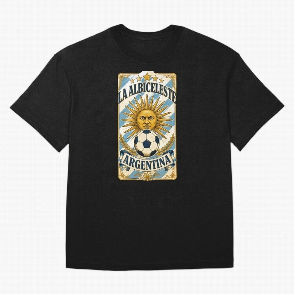 Argentina Soccer Sun - La Albiceleste Vintage Champions Football Fan T-Shirt Classic T-Shirt Messi Portugal Football Jersey, Nike Match Day Shirt, World Cup 2026, Adidas Supporter Tee, Jordan Soccer Fan Top, Neymar France Match Day