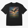 USA All The Way - American Eagle Soccer World Cup 2026 Tee Classic T-Shirt Stand Proud For Match Day Hype Around FIFA World Cup 2026, Nike Fan Jersey For Match Day, Jordan Soccer Shirt For Mbappe Fans, Adidas Match Day Top, Griezmann Ecuador Final