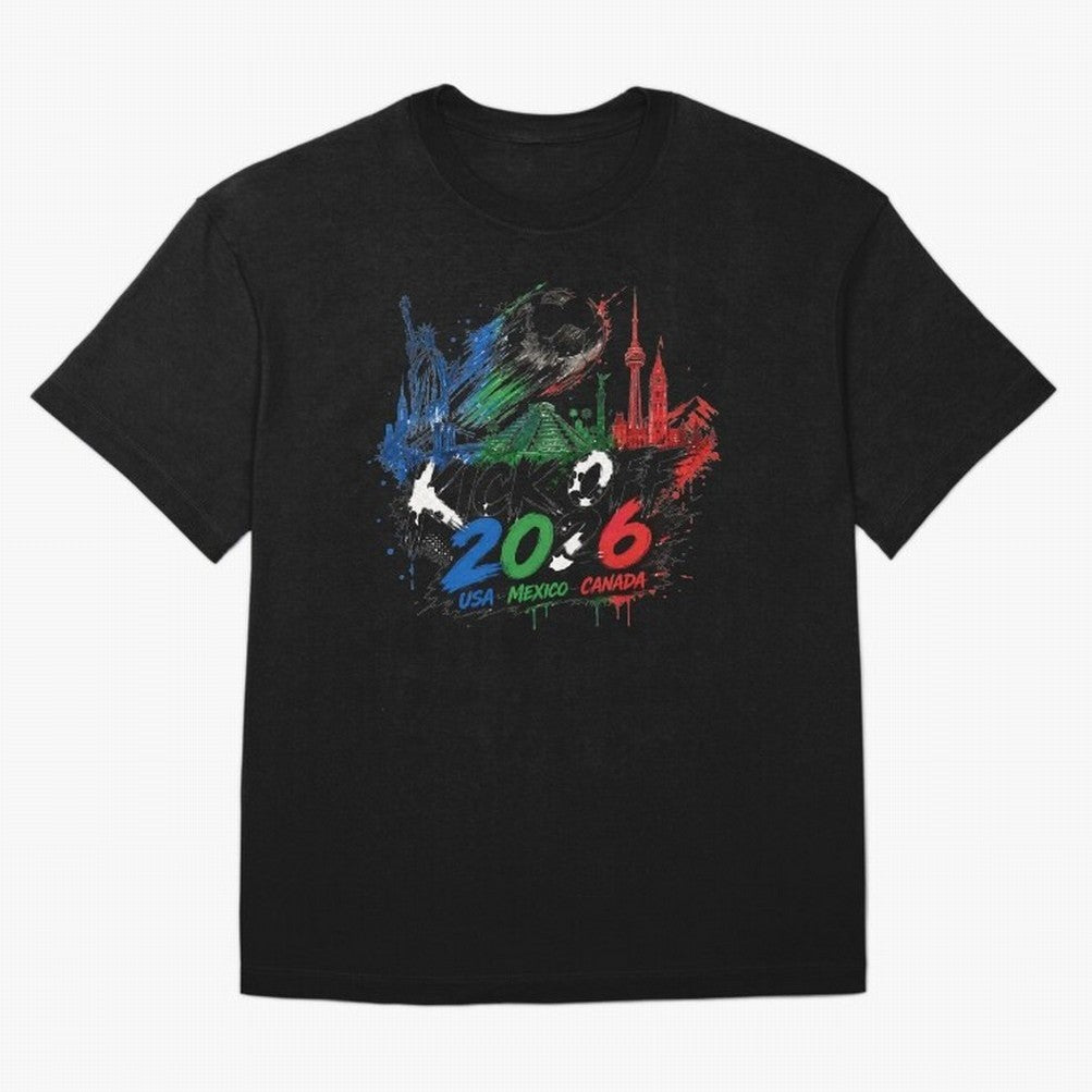 Kick Off 2026 USA Mexico Canada Soccer Graphic Classic T-Shirt Messi Germany Football Jersey, Jordan Football Tee, World Cup 2026, Adidas Fan Shirt, Nike Supporter Top, Musiala Belgium Football Fans