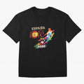Spain Ol¨¦ 2026 Colorful Watercolor Football Graphic Classic T-Shirt Spain Messi World Cup 2026 Jersey, Jordan Supporter Tee, Final Match, Nike World Cup Shirt, Adidas Football Fan Top, De Bruyne Morocco Final Match