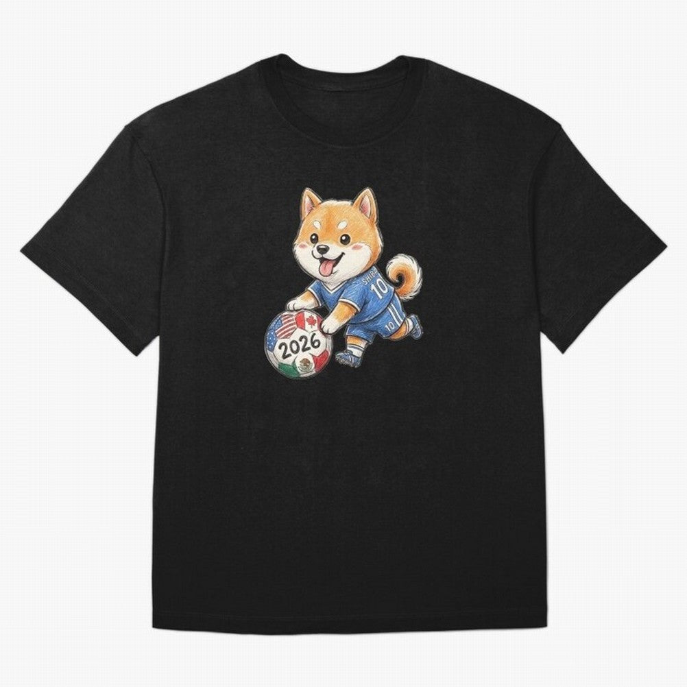Cute Shiba Inu Soccer Star #10 - World Cup 2026 Edition Classic T-Shirt Cristiano Ronaldo Portugal Football Jersey, Jordan Supporter Tee, World Cup 2026, Nike World Cup Shirt, Adidas Football Fan Top, Modric Belgium Soccer Fans