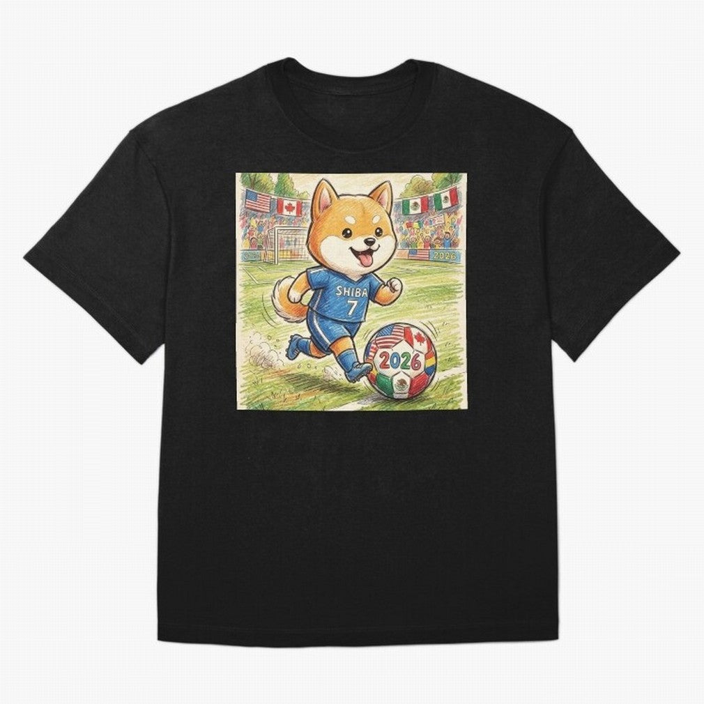 2026 World Cup Shiba Inu Ace #7 - Stadium Action Art Classic T-Shirt Share FIFA World Cup 2026 Spirit, Inspired By Argentina Jersey, Jordan Football Tee, Messi Argentina Fans, Adidas Fan Shirt, Nike Supporter Top, Messi Australia Fan Club