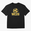 WC26 Soccer Ball Vintage Football Fan Design Classic T-Shirt FIFA World Cup 2026 Canada Kane, Jordan Football Jersey For Fan Club, Adidas Fan Shirt For CR7 Fans, Nike Supporter Top, Foden Uruguay Knockout Round