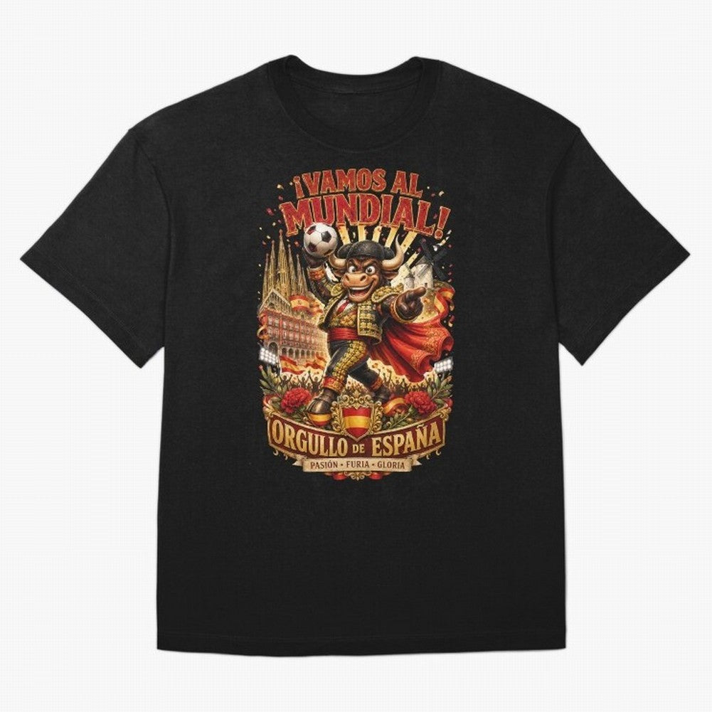 Spain World Cup 2026 Bull Fan Art Classic T-Shirt Portugal Mbappe World Cup 2026 Jersey, Nike Football Tee, Soccer Fans, Adidas Soccer Shirt, Jordan Fan Top, Messi Senegal Watch Party