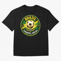 Vibrant and Elegant Brazil Soccer Emblem Classic T-Shirt Messi Brazil Football Jersey, Jordan Football Tee, World Cup 2026, Adidas Fan Shirt, Nike Supporter Top, Griezmann Norway Fan Club