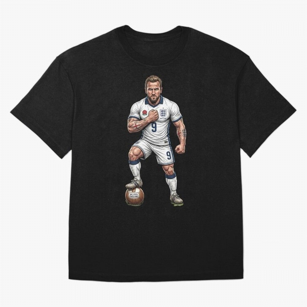 English Soccer Warrior Hyper-Realistic Poster Classic T-Shirt Argentina Messi World Cup 2026 Jersey, Jordan Supporter Tee, Group Stage, Nike World Cup Shirt, Adidas Football Fan Top, Yamal Switzerland Goal Celebration