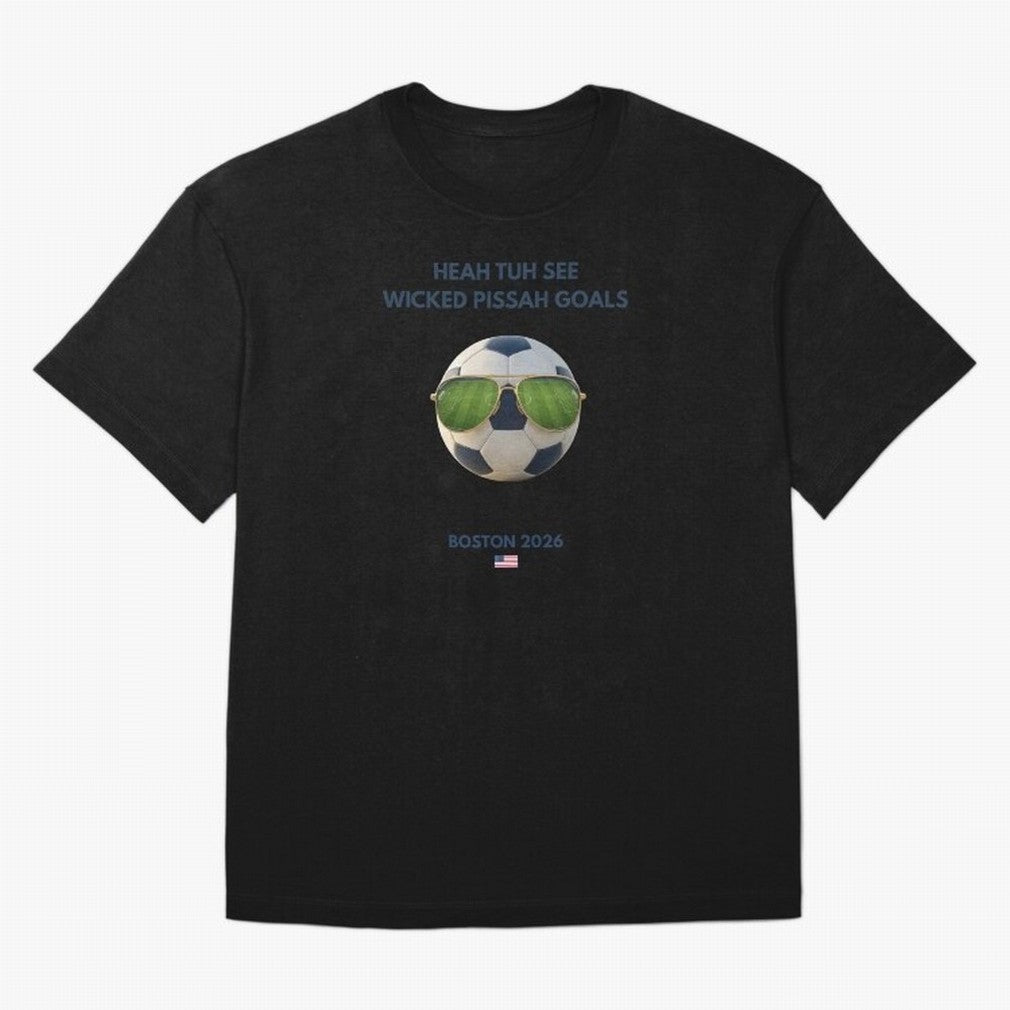 WC26 Hosting City: Boston | Fun and Smart Soccer Fan Gear Classic T-Shirt FIFA World Cup 2026 Canada Saka, Jordan Supporter Jersey For Match Day, Nike World Cup Shirt For Mbappe Fans, Adidas Football Fan Top, Salah Argentina Soccer Fans
